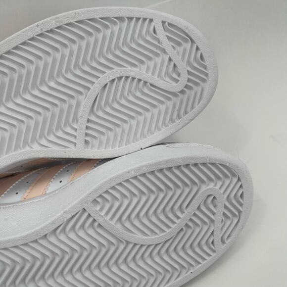 ADIDAS Superstar XLG Sneakers Size 7 Shoes White Peach NWT/No Box Womens Lace Up - Picture 13 of 16